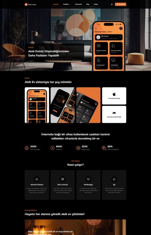 huzur akıllı ev uygulamaları teması